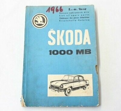 Ersatzteilkatalog 1000 MB, 1966