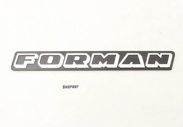 Schriftzug FORMAN