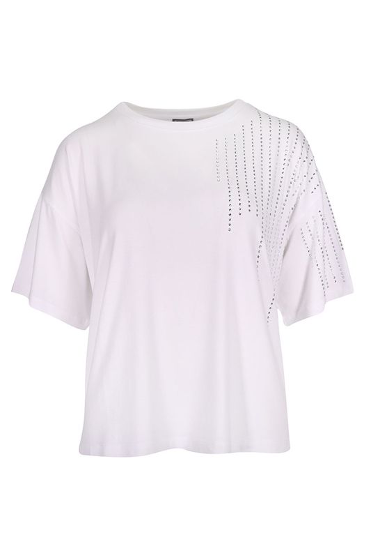 T-SHIRT weiss Steinchen
