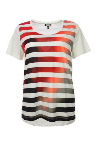 T-Shirt gestreift offwhite
