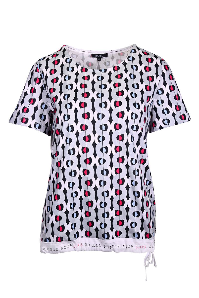 T-Shirt Alloverprint steel