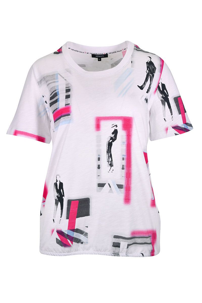T-Shirt Allover weiss
