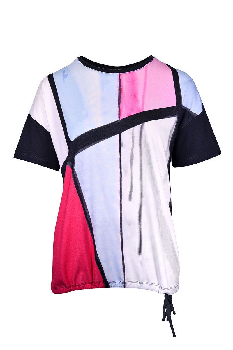 T-Shirt titangrau bedruckt