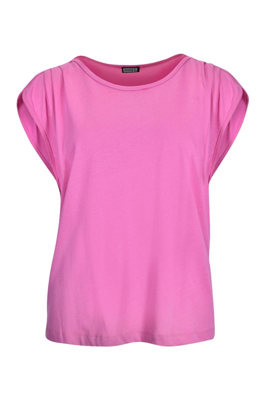 Top mit Falten rosepink