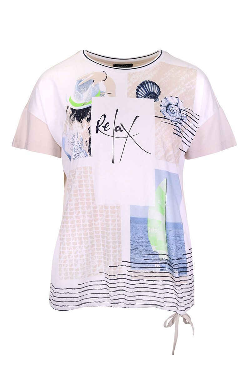 T-Shirt Stadt weiss