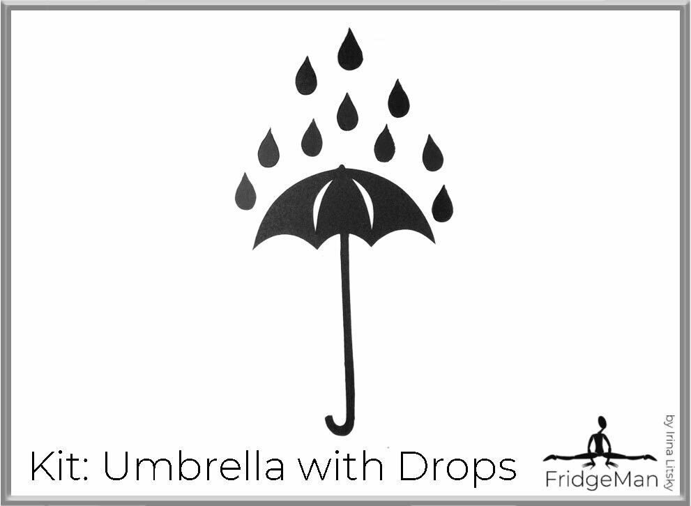 Kit: Umbrella with Drops / Зонтик с каплями