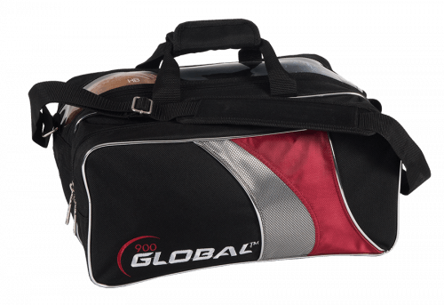 Bolsa 900 GLOBAL 2-BALL TRAVEL TOTE Black/Red/Silver