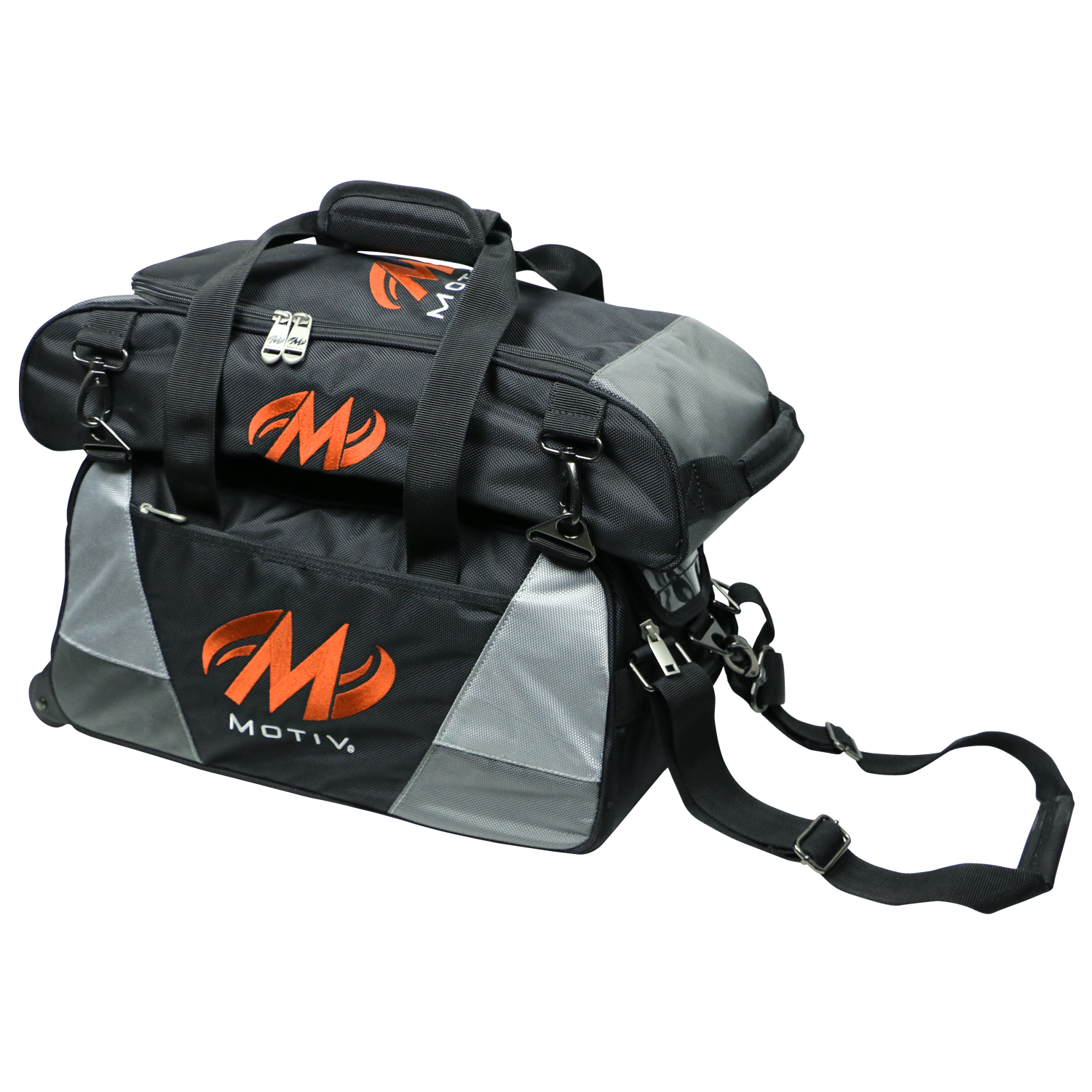 MOTIV BALLISTIX™ 2-BALL TOTE (BLACK/ORANGE) con ZAPATERO