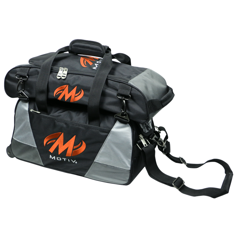 MOTIV BALLISTIX™ 2-BALL TOTE (BLACK/ORANGE) con ZAPATERO