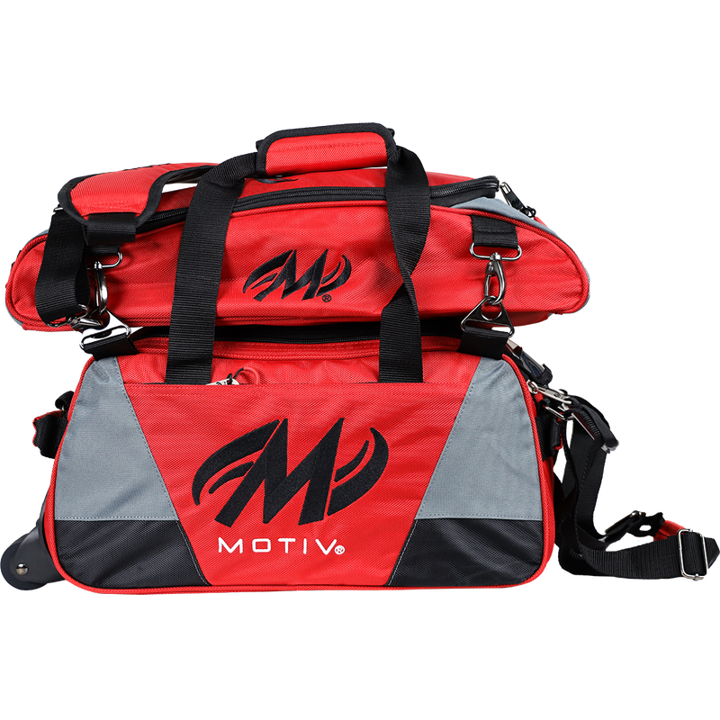 MOTIV BALLISTIX™ 2-BALL TOTE (FIRE RED) CON ZAPATERO