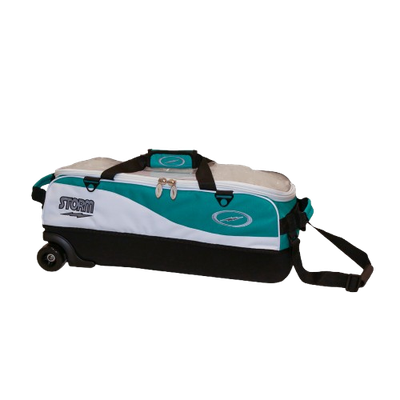 STORM 3-BALL TRAVEL TOTE PRO (WHITE-TEAL)