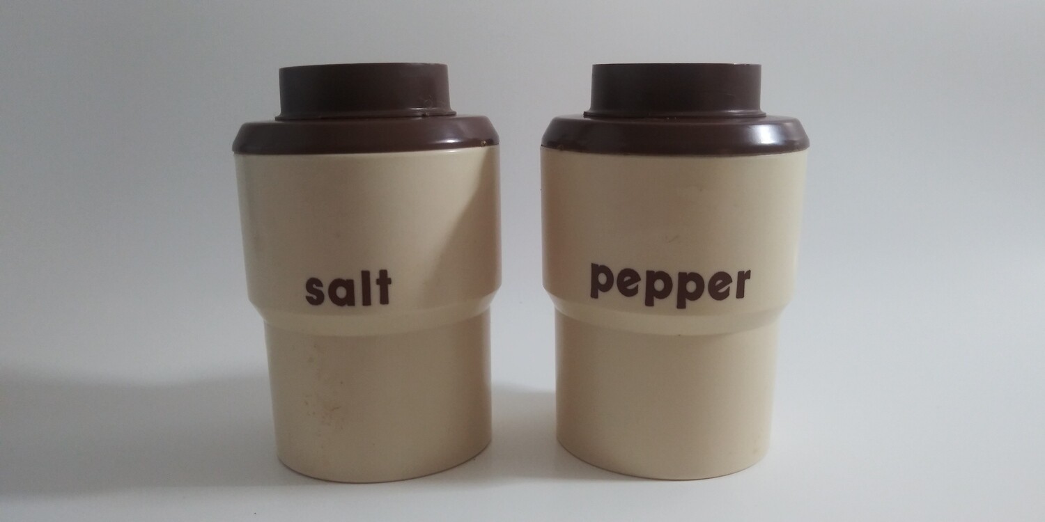 Vintage Stirilite Salt and Pepper shakers 1970s
