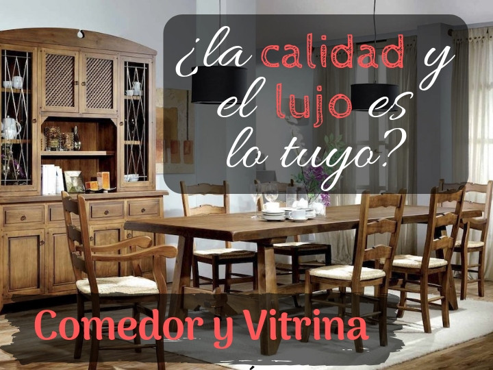 Comedor y Vitrina