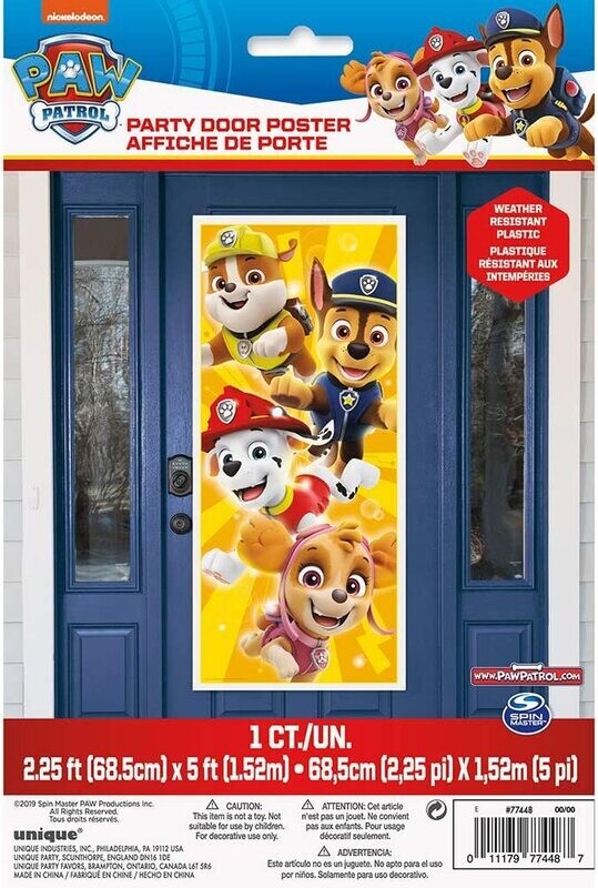 Paw Patrol Party Door Poster 1 CT.