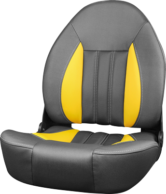 ProBax Orthopedic Limited Edition Boat Seat - Charcoal/Yellow/Carbon