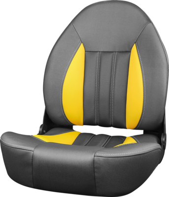 ProBax Orthopedic Limited Edition Boat Seat - Charcoal/Yellow/Carbon