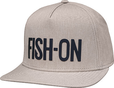 FISH-ON TriTech Trucker Hat Flat Bill - Khaki