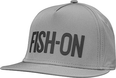 FISH-ON TriTech Trucker Hat Flat Bill - Charcoal