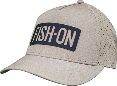 FISH-ON Trucker Hat Curved Bill - Khaki