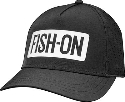 FISH-ON Trucker Hat Curved Bill – Black W/White FISH-ON Patch – Store –  TEMPRESS