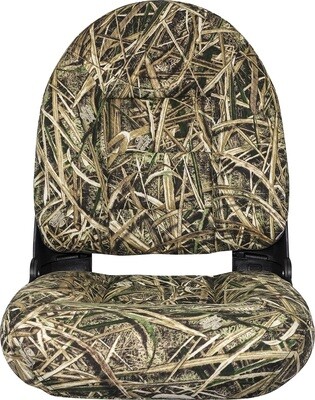NaviStyle High-Back Camo Boat Seat - Mossy Oak Shadow Grass Blades - Cordura
