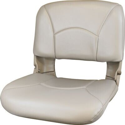 All-Weather™ High-Back Boat Seat & Cushion Combo - Stone