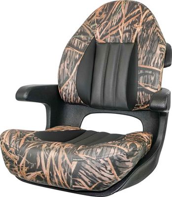 ProBax Captain&#39;s Boat Seat - Mossy Oak Shadow Grass/Black Carbon