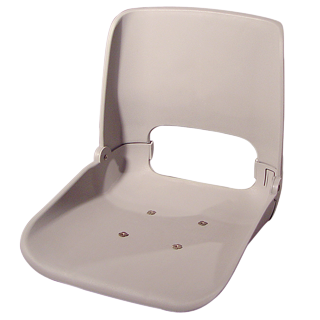 TEMPRESS Profile™ Seat Shell W/T-Nuts, Profile Seat Shell W/T-Nuts: Gray - 46023