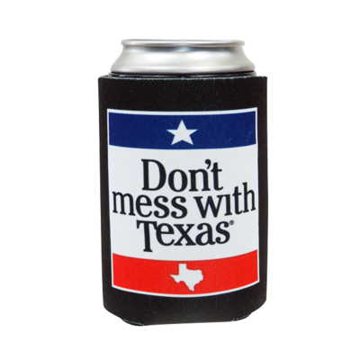 Can Cooler - Don't Mess With Texas Black