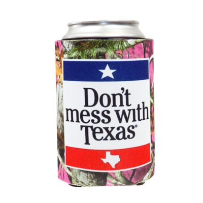 Can Cooler - Don't Mess With Texas Pink Camo