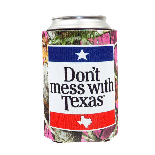 Can Cooler - Don't Mess With Texas Pink Camo