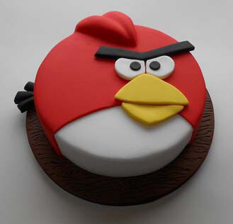 Big Red Angry Birds Cake