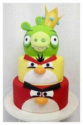 King Pig Angry Birds Cake