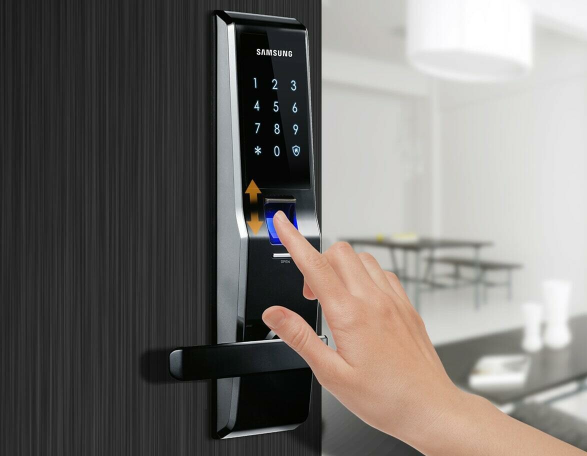 Cerradura Digital Samsung SHS-H705 Seguridad Biométrica