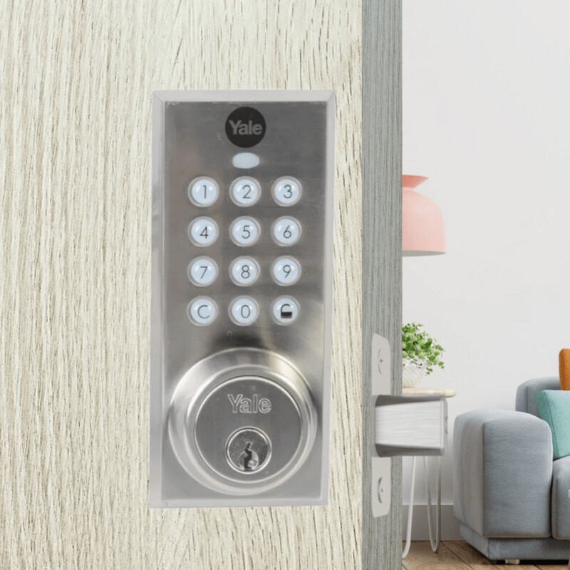 Cerrojo Digital Residencial Yale E-Button YDD114 con Teclado