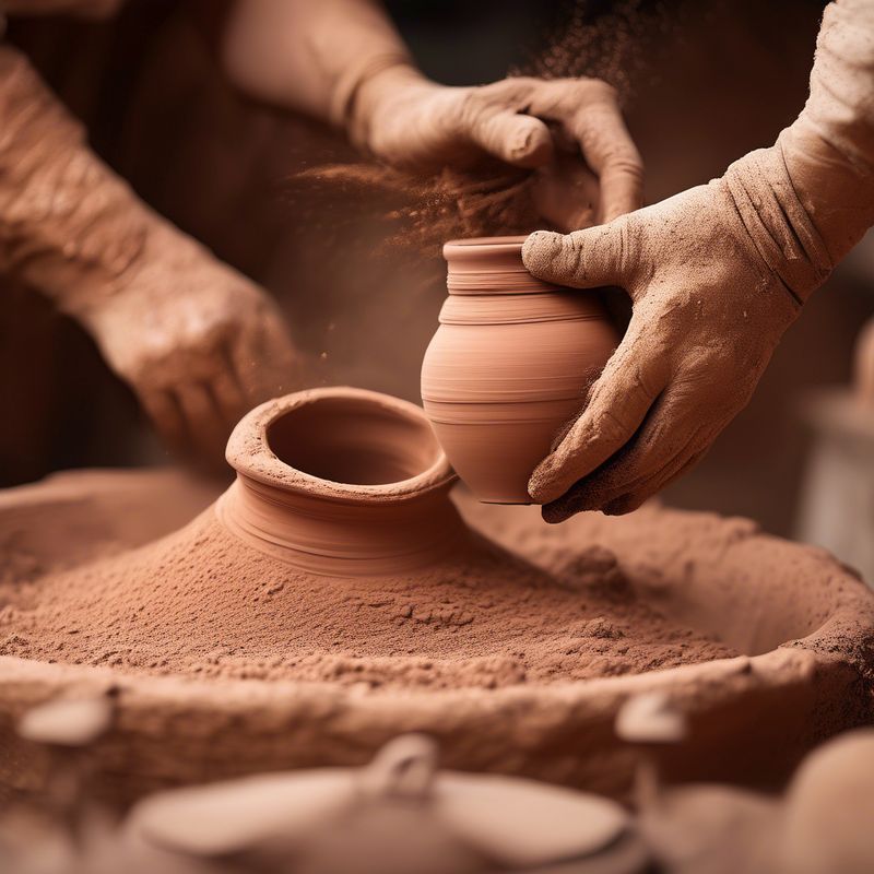 clay powdered down as we make pottery here at FOODsetstheMOOD