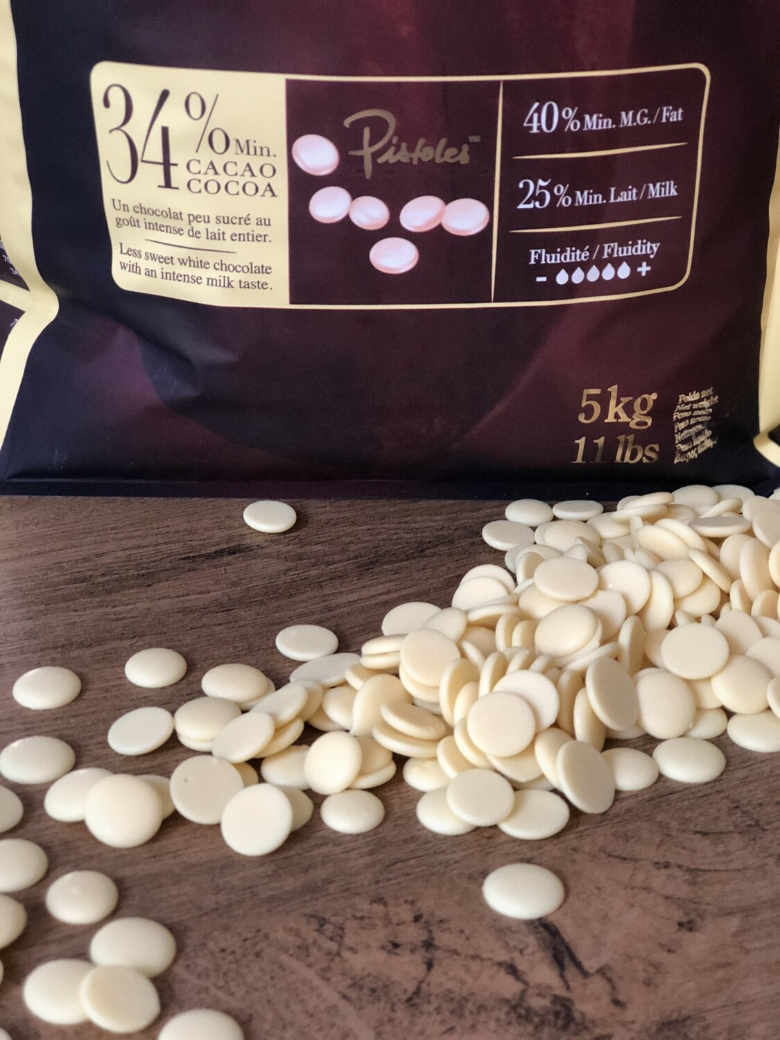 Білий шоколад ZÉPHYR 34%, 1 кг.