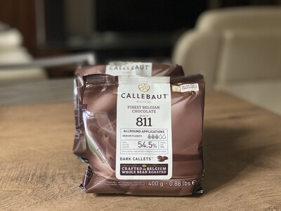 Чорний шоколад № 811 Callebaut, 400 г.