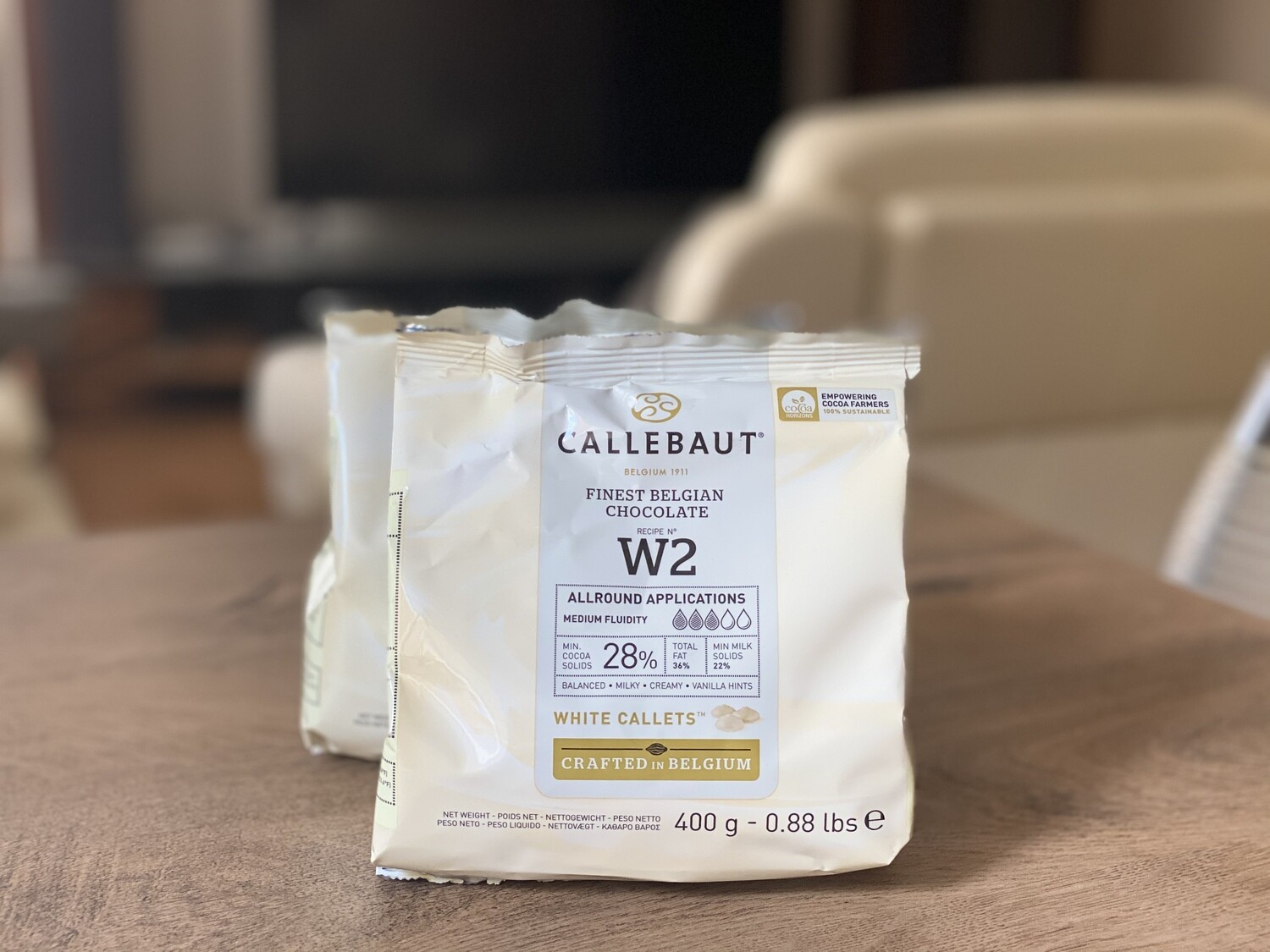 Білий шоколад N° W2 Callebaut, 400 г.