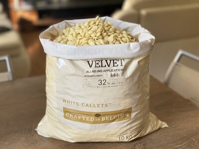 Білий шоколад Velvet 32% Callebaut, 1 кг.