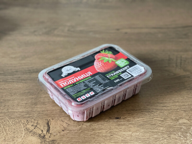 Пюре Fruity Land полуниця, 500 г.