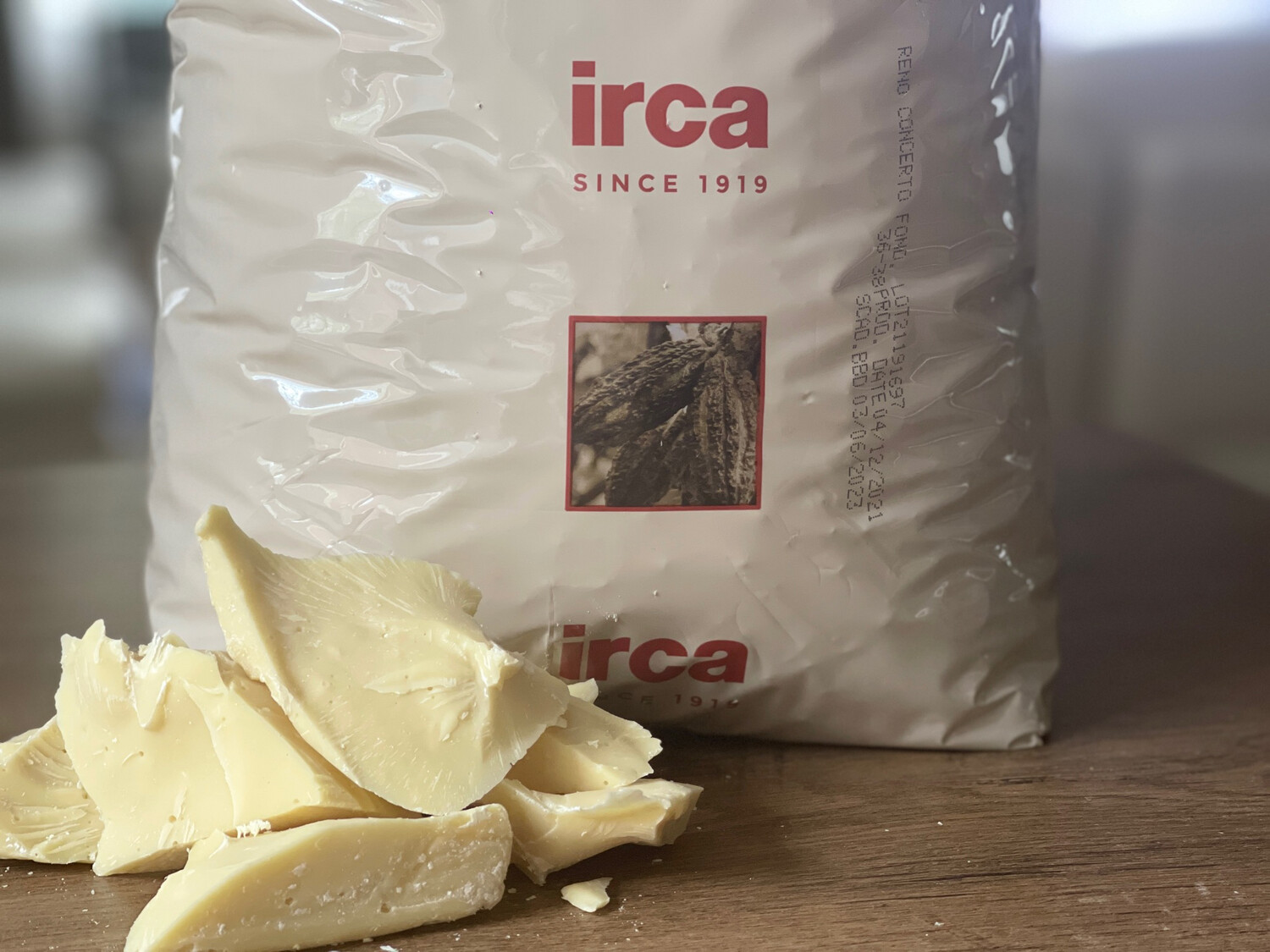 Какао-масло кускове Irca (Італія), 1 кг.
