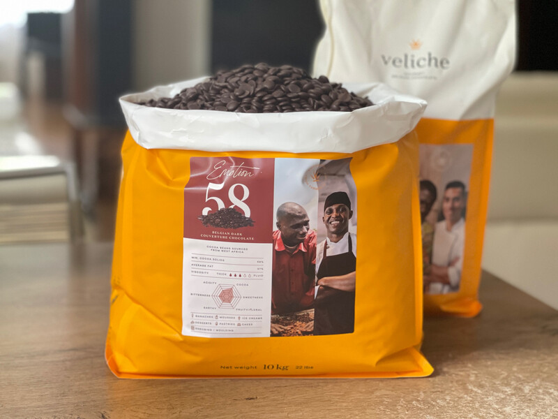 Чорний шоколад  58% Veliche Gourmet, 1 кг.