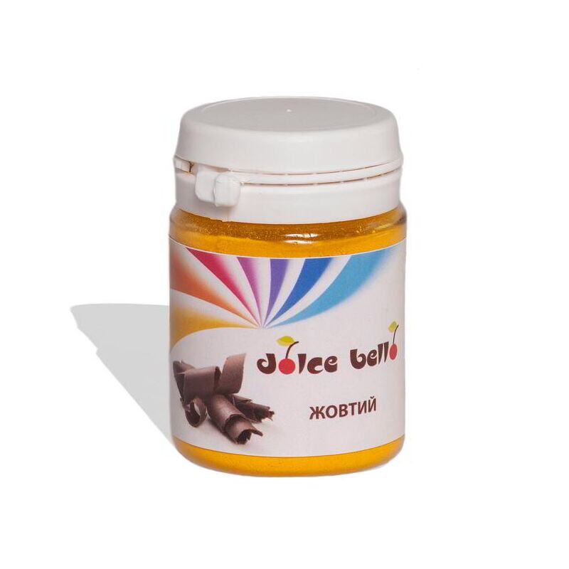 Жовтий барвник для шоколаду Dolce Bello , 20 г