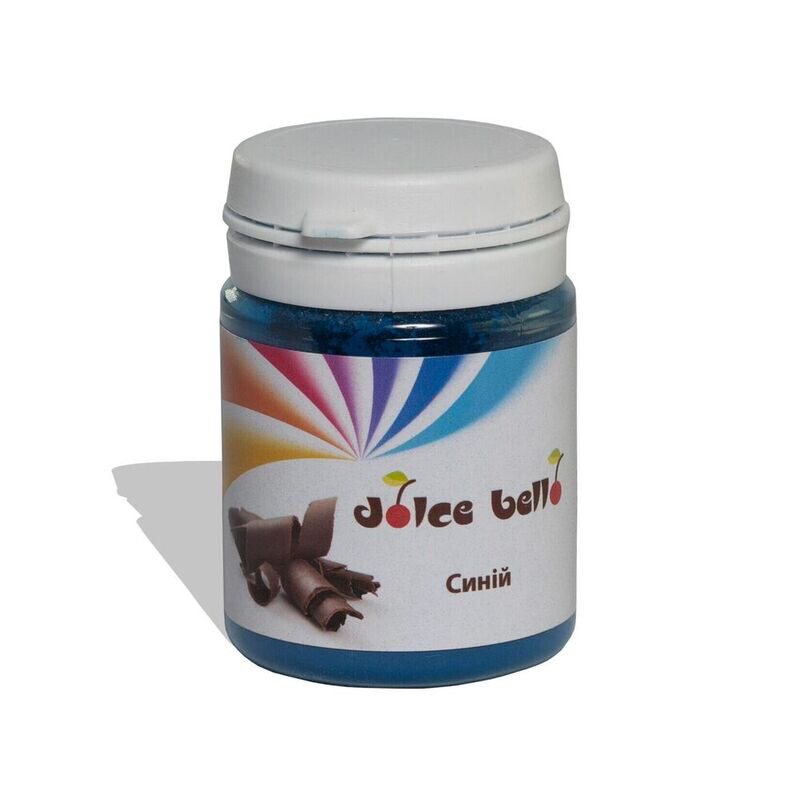 Синій барвник  для шоколаду Dolce Bello,  20 г