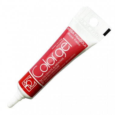 Полуничний гелевий барвник Modecor ROSA FRAGOLA , 20 г