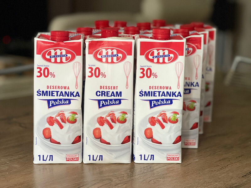 Вершки Smietanka 30% (Польща), 1 ящ (12 л)