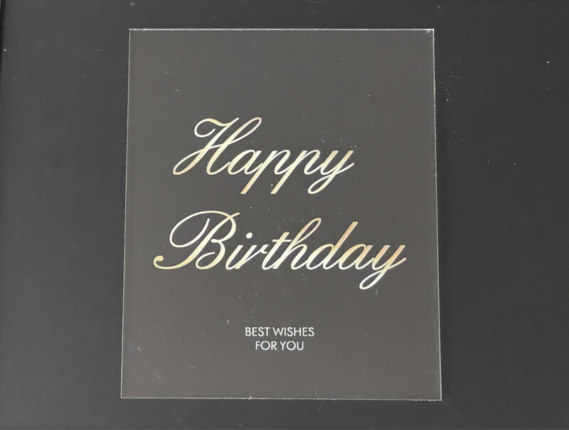 Топер «Happy birthday», 10х12 см, акрил, 1 шт.