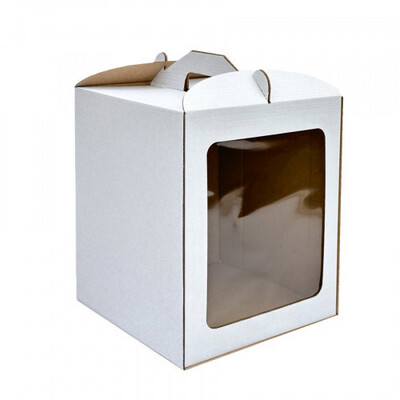 Коробка для торта з мікрогофри 30х30x25см, 1 шт.