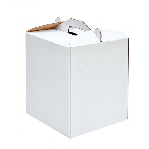 Коробка для торта з мікрогофри 30x30x25см, 1 шт.